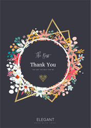 card with flowers Vector Image
