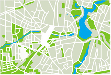 City map Royalty Free Vector Image - VectorStock