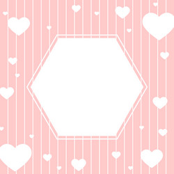 Background with a hexagon in center for text vector