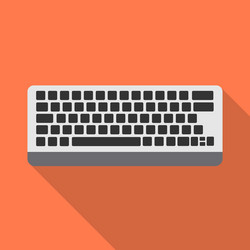 isolated object keyboard and enter icon vector image