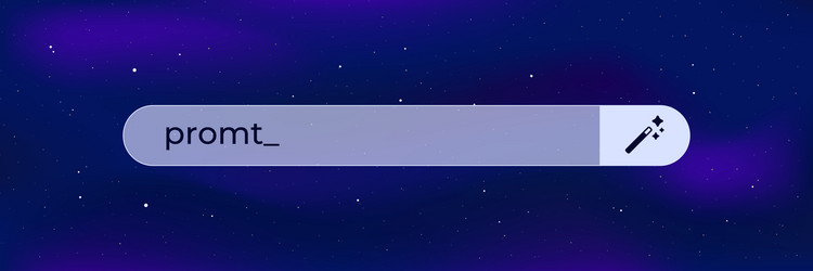 search bar displaying typo with cursor vector image