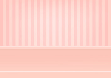 Empty pastel pink shelf mock up vector