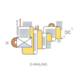 flat computing background vector image