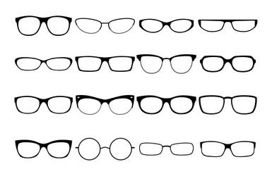 Glasses frames vector