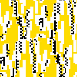 Glitch distortion flat seamless pattern vector