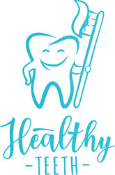 Healthy teeth concept design Royalty Free Vector Image