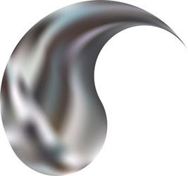 smooth background in form yin or yang vector image