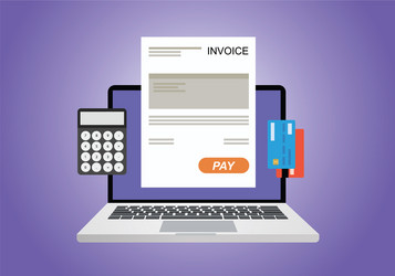 Digital Invoice Payment vector