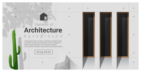 Modern Architecture Window Background vector image