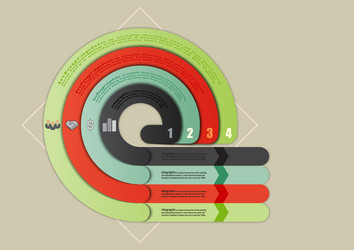 Dynamic Circular Data Flow vector image