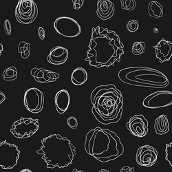 minimalistic seamless pattern with circles hand vector image