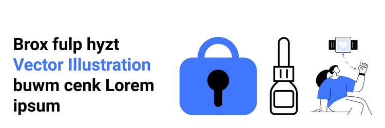 secure your digital data with multi-functional vector image