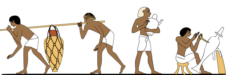 Isolated figure of ancient egypt god Royalty Free Vector