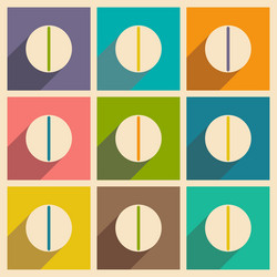 Flat with shadow concept and mobile application vector