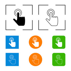 Touch Pointer Icon - Digital Interaction vector image