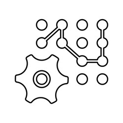complexity framework system icon vector image
