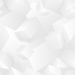 seamless pattern of abstract 3d cubes vector image