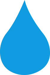 Water drop shape blue drops set Royalty Free Vector Image