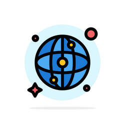 world map network abstract circle background flat vector image
