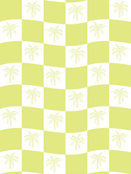 Palm tree table seamless pattern print vector