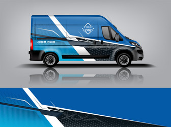 van wrap design sticker and decal Vector Image