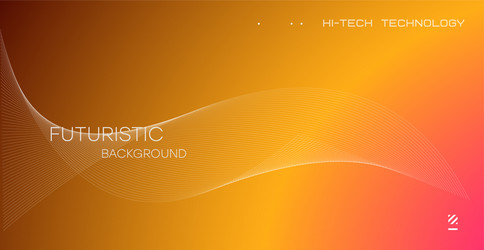 Wavy dynamic lines flowing particles abstract vector
