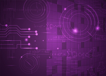 abstract background 8 formulas code vector image
