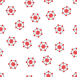 global web structure flat seamless pattern vector image