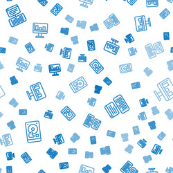 set line hard disk drive hdd server data web vector image