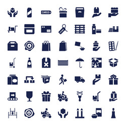 49 package icons vector