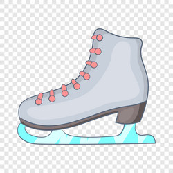 ice skate boot icon cartoon style vector image