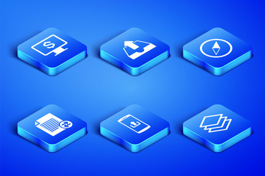 Set layers monitor with dollar smartphone upload vector