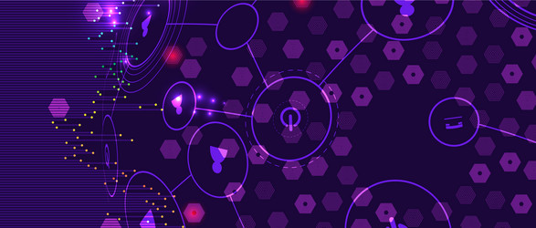 abstract artificial intelligence cloud computing vector image