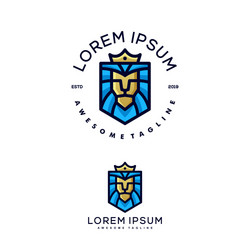 Lion Crest Concept Vector Image