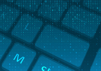 software concept for computer keyboard vector image