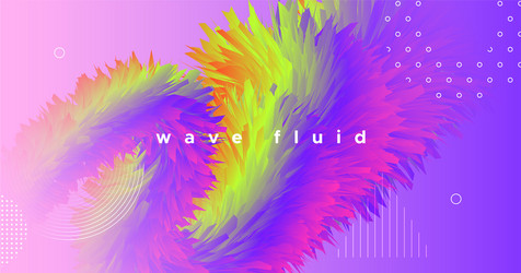 Dynamic color fluid 3d concept gradient motion vector