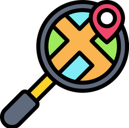 Find place icon location map and navigation vector