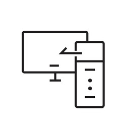 responsive design icon ideal for web development vector image