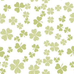 abstract seamless pattern with green shamrock vector image