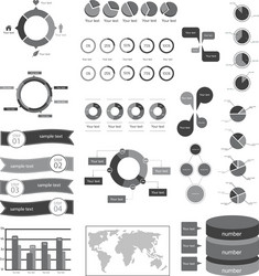 Data & Chart Elements vector image