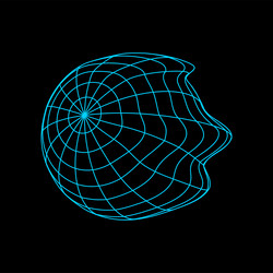 futuristic glowing protection abstract sphere net vector image