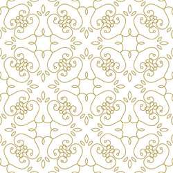 Golden line pattern on white background vector