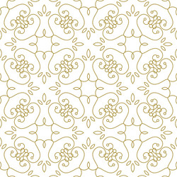 Golden line pattern on white background vector