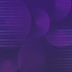 purple circle pattern background vector image