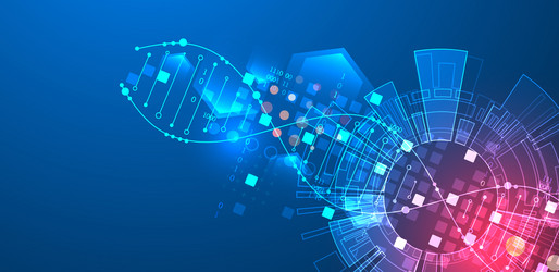 scientific and technological background abstract vector image