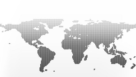 world map in dots little lines with gradient vector image
