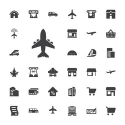 33 commercial icons vector