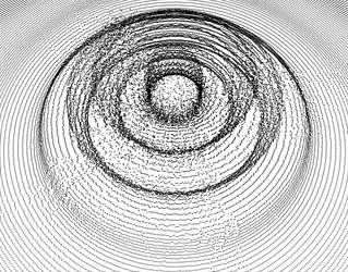 3d wavy background with ripple effect grid surface vector image