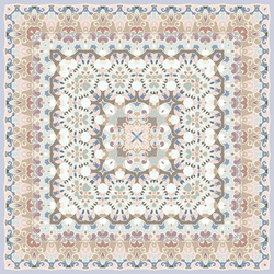persian colored carpet Vector Image