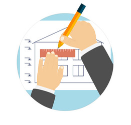 instruments for design and architecture vector image